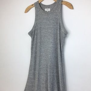 Lou & Grey | Midi Heather Gray Dress Racer Back